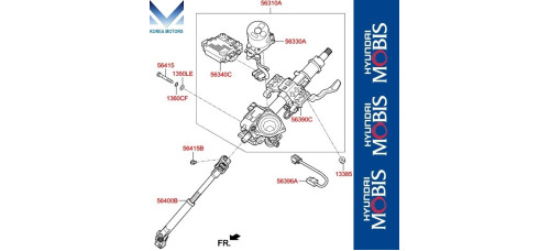 MOBIS STEERING COLUMN AND SHAFT SET FOR HYUNDAI I30 2016-20