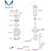 MOBIS NEW FRONT SHOCK ABSORBERS FOR HYUNDAI I30 PD 2016-20 MOBIS NEW FRONT SHOCK ABSORBERS FOR HYUNDAI I30 PD 2016-20