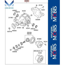50-501 ZADNIY DIFFERENTIAL KIA MOHAVE 2007-19