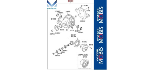 50-501 ZADNIY DIFFERENTIAL KIA MOHAVE 2007-19