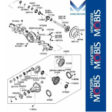 50-501 ZADNIY DIFFERENTIAL KIA SORENTO 2006-09 YEAR