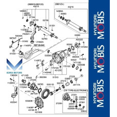 50-510 PEREDNIY AXLY DIFFERENTIAL KIA SORENTO 2006-09