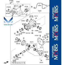 50-501 ZADNIY DIFFERENTIAL KIA SORENTO UM 2017-20