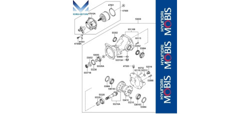 50-501 ZADNIY DIFFERENTIAL KIA SPORTAGE 2004-09