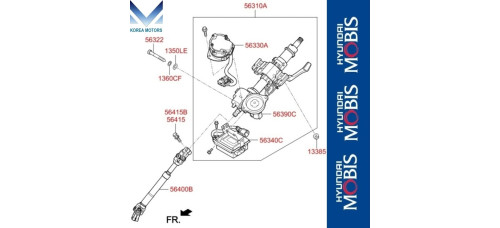 MOBIS COLUMN ASSY-STEERING SET FOR KIA SPORTAGE 2015-18