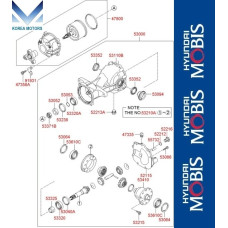 50-501 ZADNIY DIFFERENTIAL HYUNDAI SANTA FE CM 2009-12