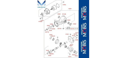 50-501 ZADNIY DIFFERENTIAL HYUNDAI SANTA FE CM 2009-12