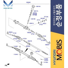 MOBIS NEW GEAR ASSY STEERING FOR HYUNDAI SANTA FE 2013-18 MOBIS NEW GEAR ASSY STEERING FOR HYUNDAI SANTA FE 2013-18