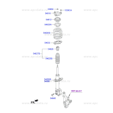 MOBIS NEW FRONT SHOCK ABSORBER FOR HYUNDAI SANTA FE 2012-16 MOBIS NEW FRONT SHOCK ABSORBER FOR HYUNDAI SANTA FE 2012-16