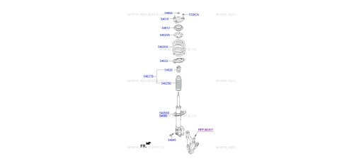 MOBIS NEW FRONT SHOCK ABSORBER FOR HYUNDAI SANTA FE 2012-16