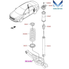 MOBIS REAR SHOCK ABSORBERS FOR HYUNDAI SONATA 2014-17 MOBIS REAR SHOCK ABSORBERS FOR HYUNDAI SONATA 2014-17