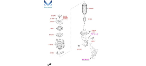 MOBIS FRONT SHOCK ABSORBER FOR HYUNDAI SONATA 2014-17 MOBIS FRONT SHOCK ABSORBER FOR HYUNDAI SONATA 2014-17