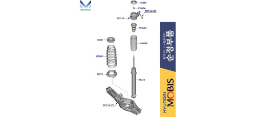 MOBIS NEW REAR SHOCK ABSORBERS FOR HYUNDAI SONATA 2019-22