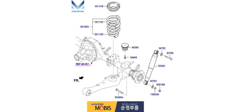 MOBIS REAR SHOCK ABSORBER FOR HYUNDAI STAREX H-1 iLOAD 2018-22