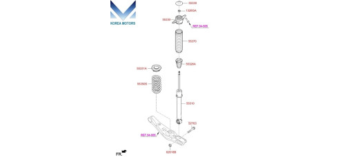 MOBIS NEW REAR SHOCK ABSORBER FOR HYUNDAI TUCSON 2018-21