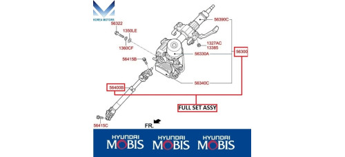 MOBIS COLUMN ASSY-STEERING SET FOR HYUNDAI VELOSTER 2011-18
