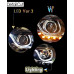 AUTOLAMP UU BLACK BEZEL HEADLIGHTS SET FOR CHEVROLET CRUZE 2011-14