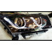 AUTOLAMP UU BLACK BEZEL HEADLIGHTS SET FOR CHEVROLET CRUZE 2011-14