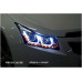 AUTOLAMP UU BLACK BEZEL HEADLIGHTS SET FOR CHEVROLET CRUZE 2011-14