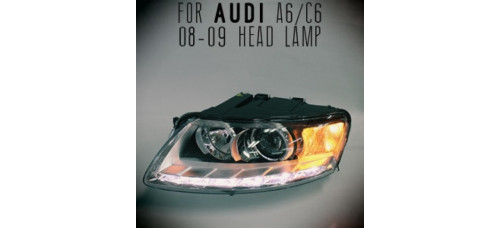 AUTOLAMP LED PROJECTOR HEADLIGHTS FOR AUDI A6/C6 2007-11