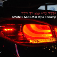 AUTOLAMP-BMW STYLE LED TAILLAMP HYUNDAI AVANTE MD ELANTRA 2010-13
