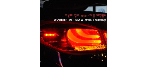 AUTOLAMP-BMW STYLE LED TAILLAMP HYUNDAI AVANTE MD ELANTRA 2010-13