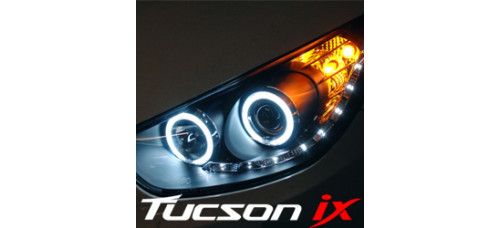 AUTOLAMP AUDI CCFL LED DUAL ANGEL EYE HEADLIGHTS HYUNDAI TUCSON IX35 2009-13