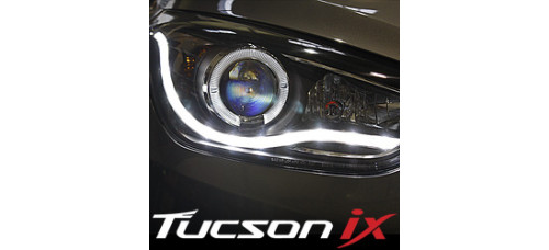 AUTOLAMP AUDI STYLE LED HEADLIGHTS SET HYUNDAI TUCSON IX35 2009-13