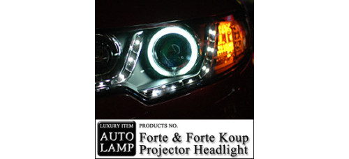 AUTOLAMP CCFL LED PROJECTOR HEAD LIGHTS KIA FORTE KOUP 2009-12