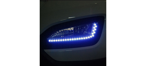EXLED HYUNDAI SANTA FE DM - 2-WAY FOG LAMP EYELINE LED MODULES SET EXLED HYUNDAI SANTA FE DM - 2-WAY FOG LAMP EYELINE LED MODULES SET