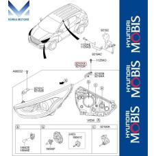 MOBIS PEREDNYE FARY DLY HYUNDAI TUCSON IX 2013-15Y MOBIS PEREDNYE FARY DLY HYUNDAI TUCSON IX 2013-15Y