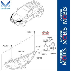 MOBIS PEREDNIE FARY DLY HYUNDAI TUCSON IX35 2009-13Y
