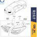 MOBIS LED TAIL COMBINATION LAMP KIA QUORIS K9 K900 2012-14