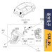 MOBIS BULB COMBINATION TAILLAMP SET FOR KIA MORNING 2011-15