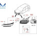MOBIS FOG LAMP LED IRON MAN TYPE SET FOR HYUNDAI KONA 2017-20 MOBIS FOG LAMP LED IRON MAN TYPE SET FOR HYUNDAI KONA 2017-20