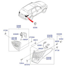 MOBIS BULB COMBINATION TAIL LAMP SET HYUNDAI VERACRUZ IX55 2006-15