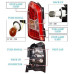 SSANGYONG REAR COMBINATION TAIL LAMP SET FOR REXTON W 2012-17