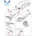 MOBIS TAIL COMBINATION BULB LAMP SET FOR HYUNDAI SONATA LF 2014-17