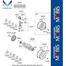 MOBIS CRANKSHAFT PISTON KIT D4FB ENGINES HYUNDAI KIA 2012-20
