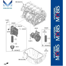 MOBIS МАСЛЯНЫЙ НАСОС ДЛЯ D4HD D4HE D4HF KIA HYUNDAI 2020-26