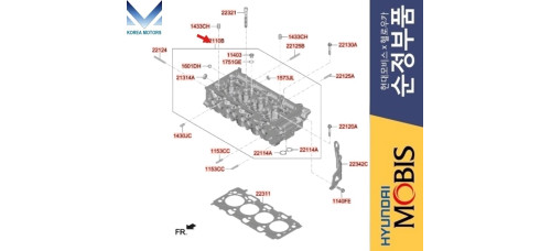 MOBIS HEAD ASSY-CYLINDER SET DIESEL ENGINE D4HD D4HE D4HF 2020-23