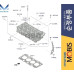 MOBIS HEAD ASSY-CYLINDER SET DIESEL ENGINE D4HD D4HE D4HF 2020-23