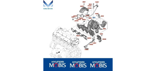 MOBIS TURBOCHARGER 282312R100 ASSY ENGINE KIA HYUNDAI 2020-26