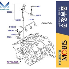 NEW INJECTOR FUEL DIESEL ENGINES S D6EA D6EB HYUNDAI KIA 2006-23