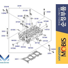 MOBIS HEAD CYLINDER PETROL ENGINE T-MPI G4KF HYUNDAI KIA 2008-16