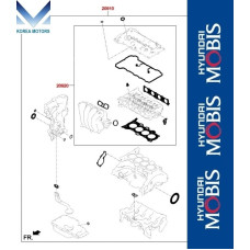 MOBIS GASKET ASSY ENGINE G4NM FOR HYUNDAI KIA VEHICLES 2019-23