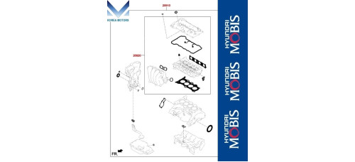 MOBIS GASKET ASSY ENGINE G4NM FOR HYUNDAI KIA VEHICLES 2019-23