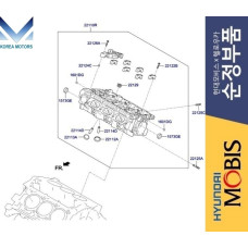 MOBIS HEAD ASSY-CYLINDER ENGINE PETROL G6DN HYUNDAI KIA 2018-23