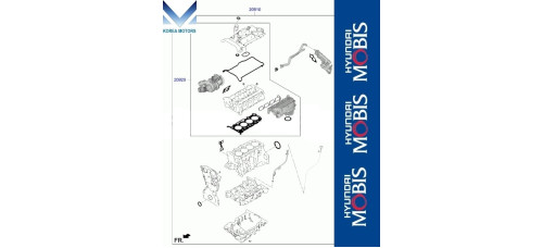 MOBIS GASKET ASSY ENGINE G4KR T-GDI FOR HYUNDAI KIA 2020-24 MNR