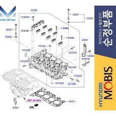 MOBIS HEAD ASSY-CYLINDER FOR ENGINE T-GDI G4LD HYUNDAI KIA 2016-23